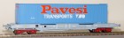 30291 LS Models Flat car type KM with 40 foot container PAVESI
